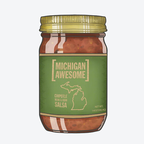 Michigan Awesome Chipotle Bean and Corn Salsa